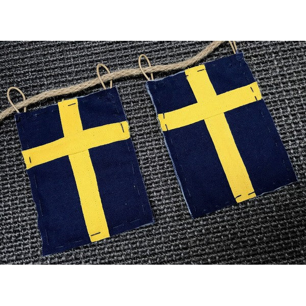 Mini Flag Wire Sverige (8 flag) L14,5xB11xH300 cm