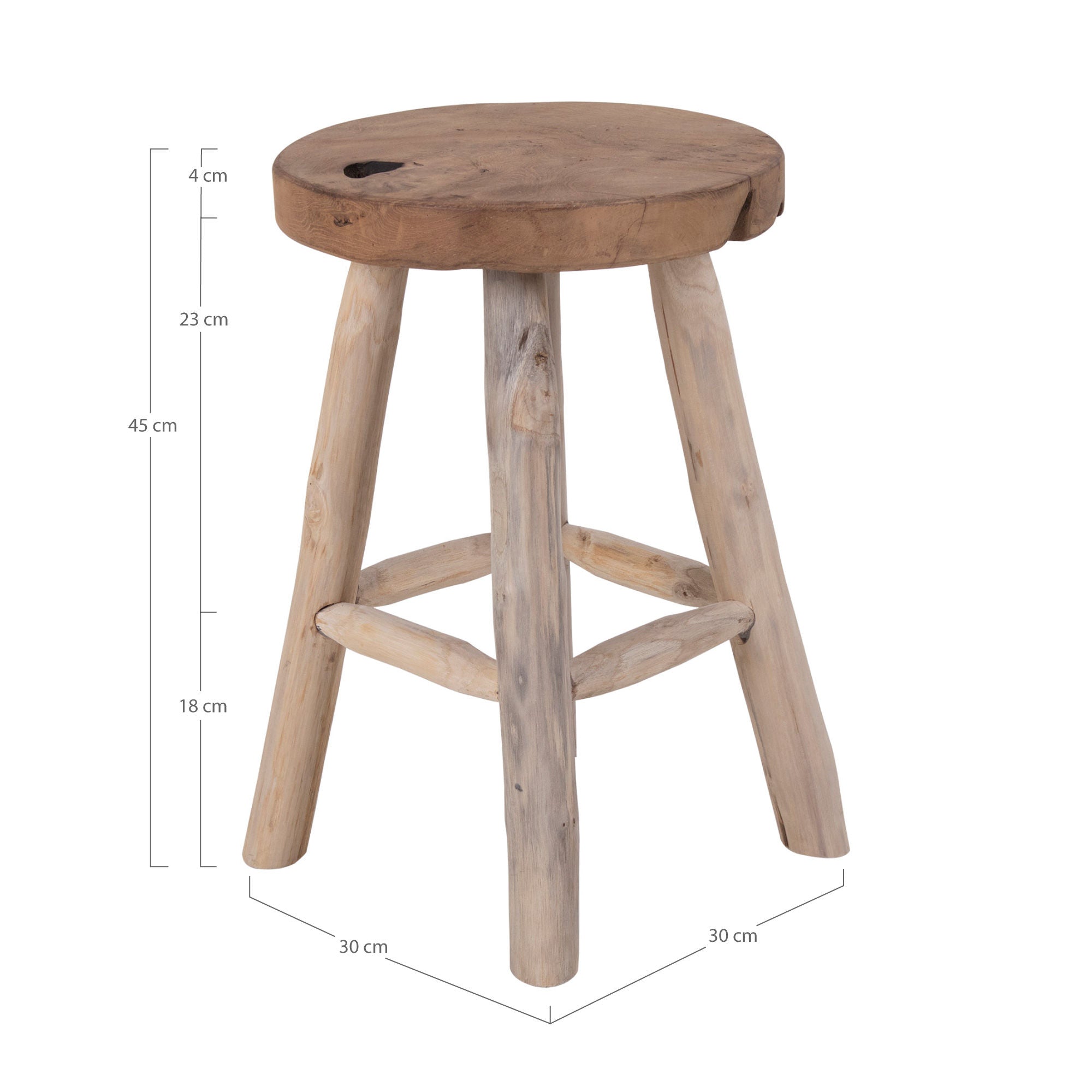 House Nordic Badia Teak Taburet