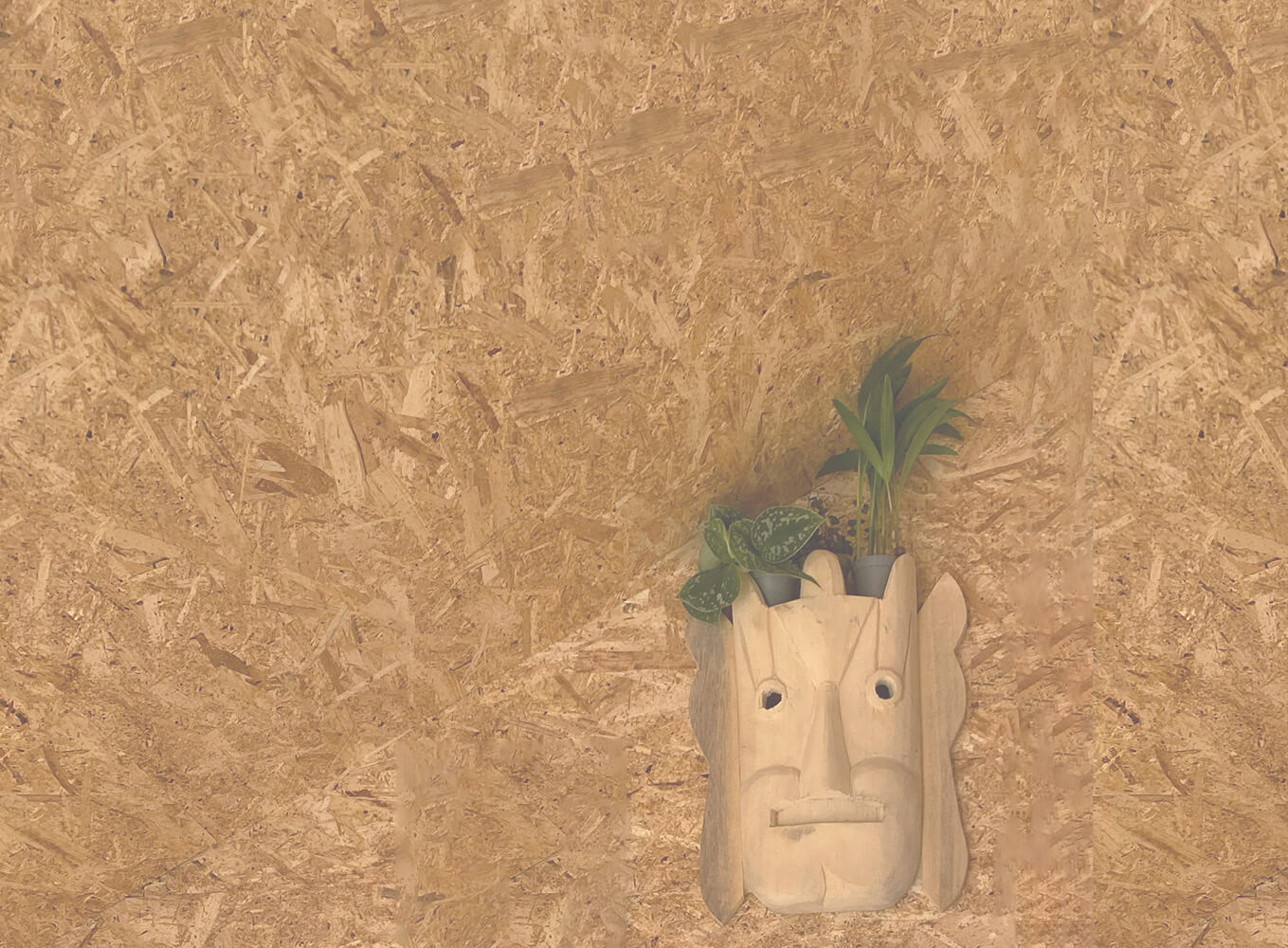 Trademark Living Træmaske med fine detaljer