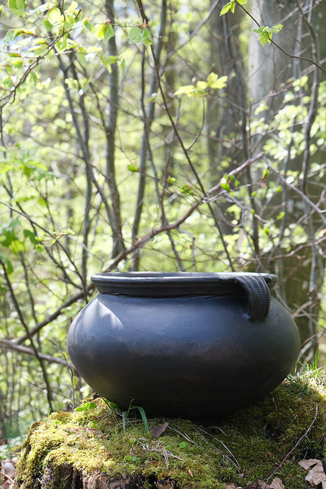 Trademark Living Botanic lerkrukke med håndtag - L