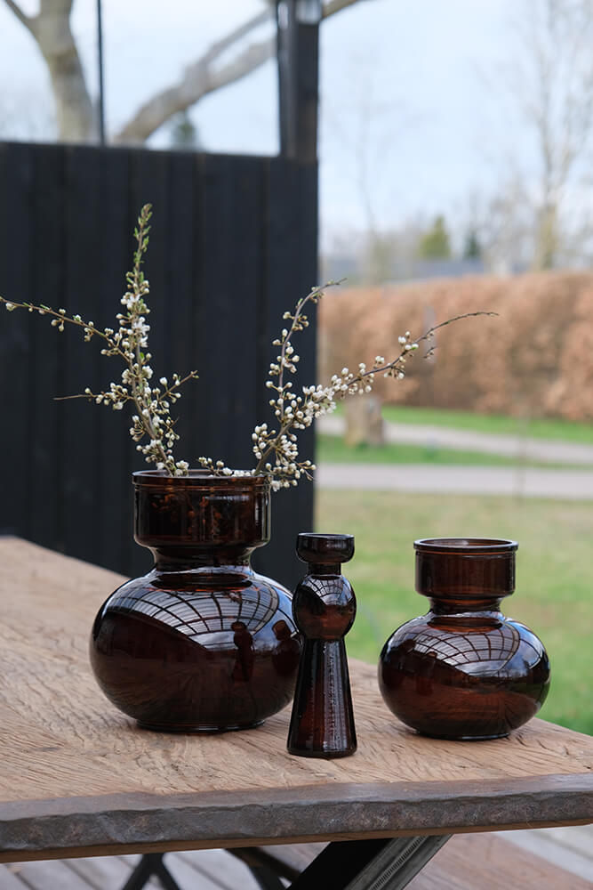 Trademark Living Dias vase - chokolade