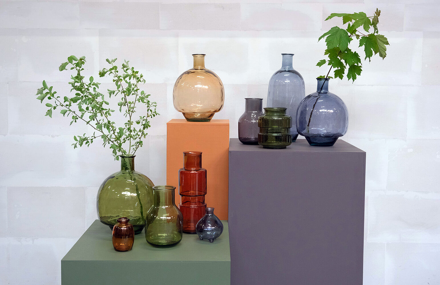 Trademark Living Flora glasvase - grå