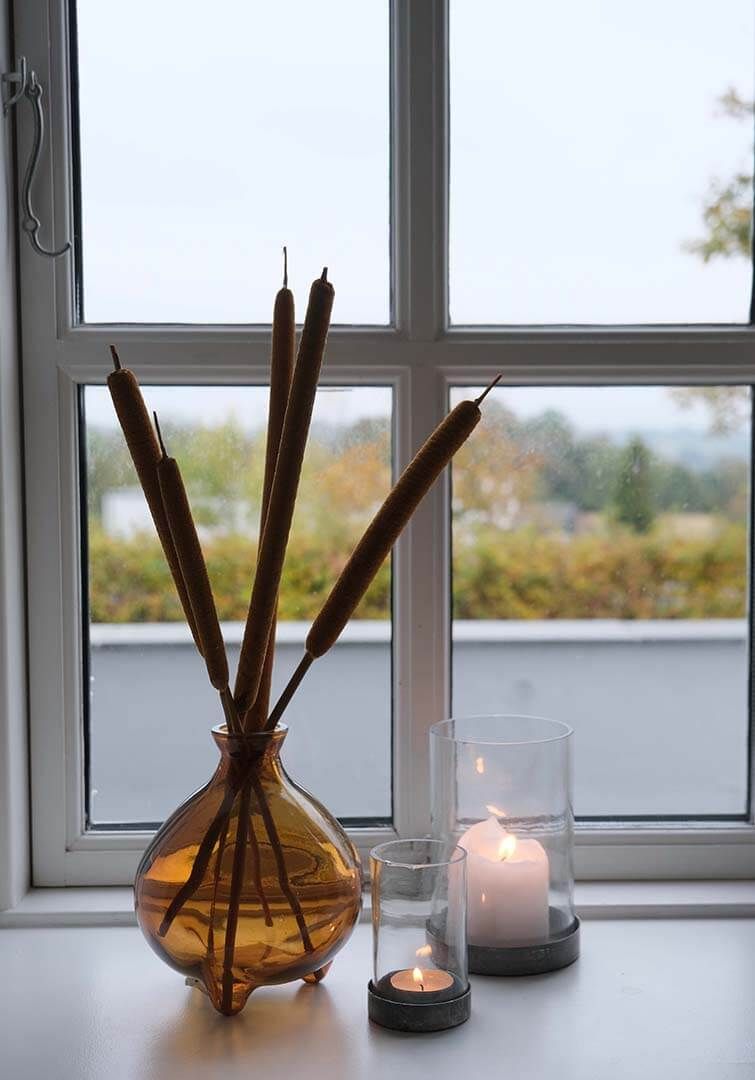 Trademark Living Melvin glasvase - mørk rav