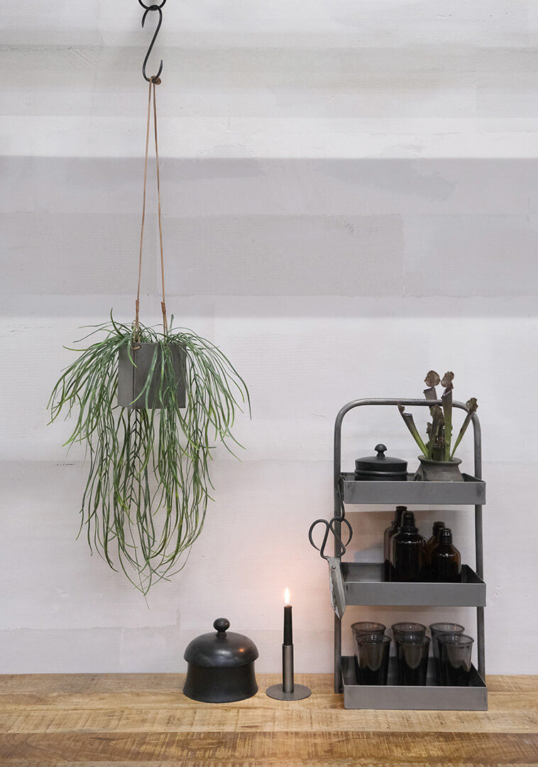 Trademark Living Sikasso jernpotte med læderstrop