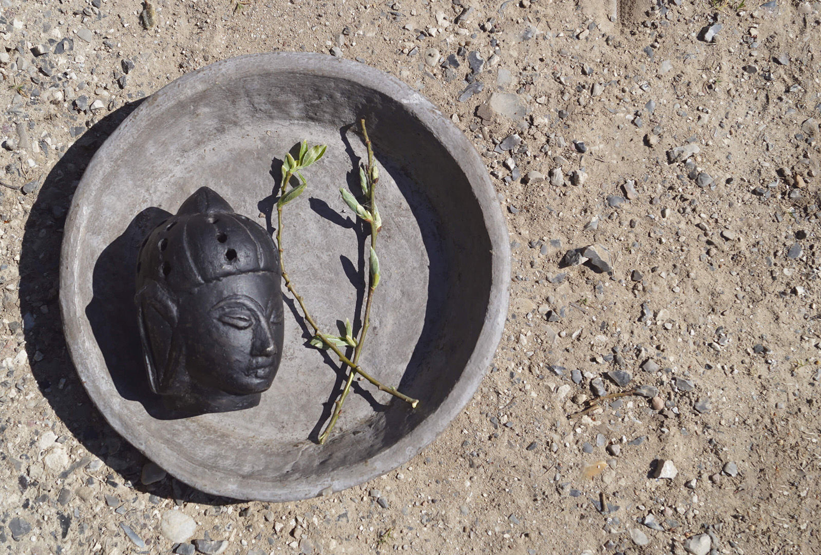 Trademark Living Buddha hoved i ler