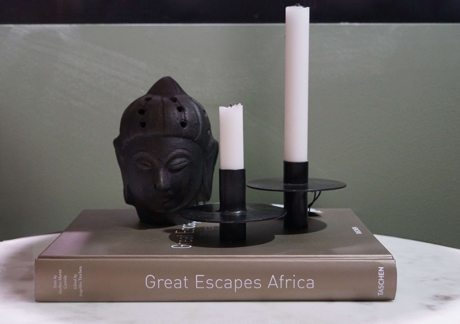 Trademark Living Buddha hoved i ler