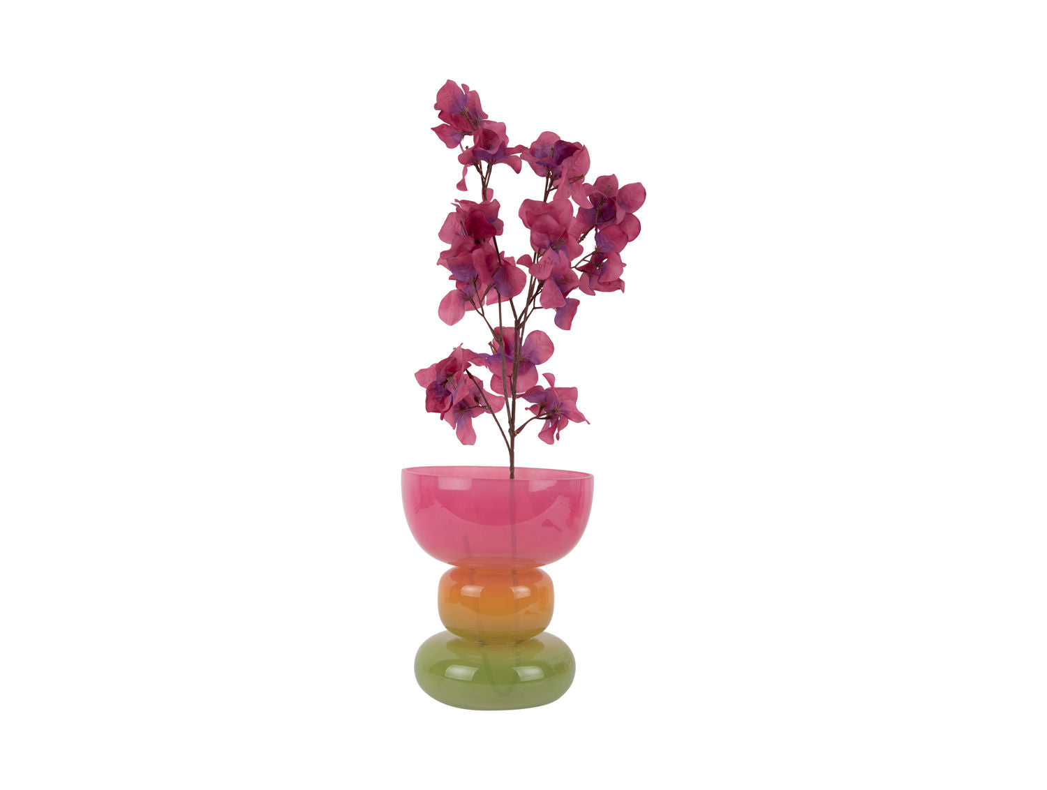 Present Time Vase Funky Vibes glas bred multi farve