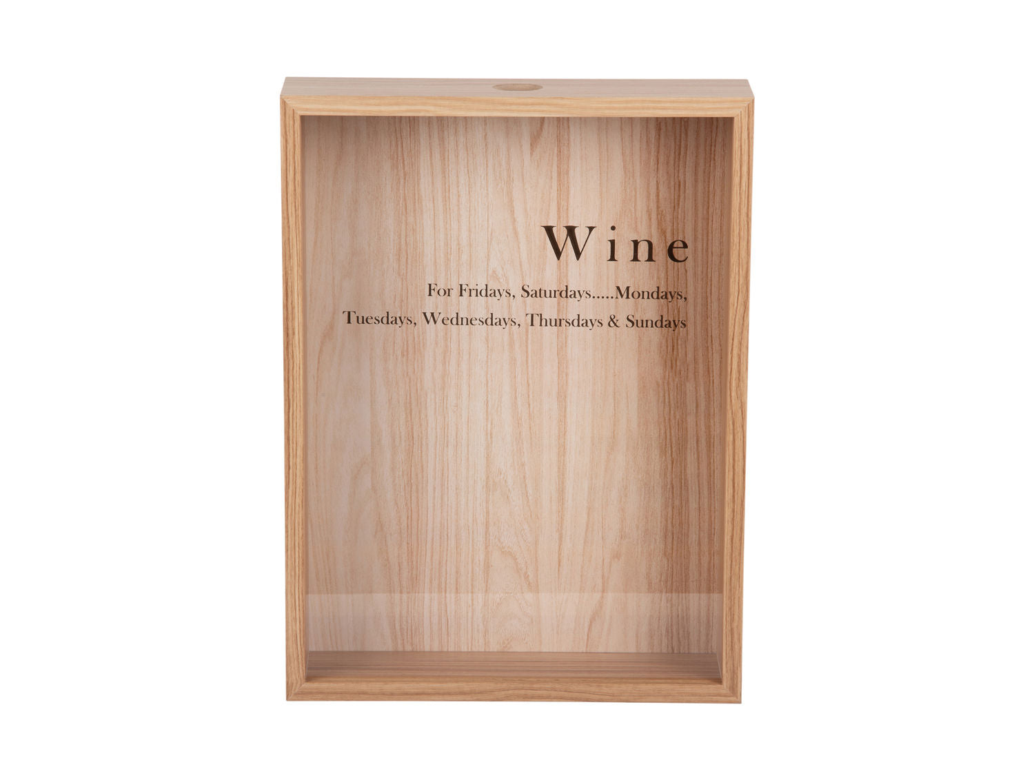 present time Wine momentum box light wood