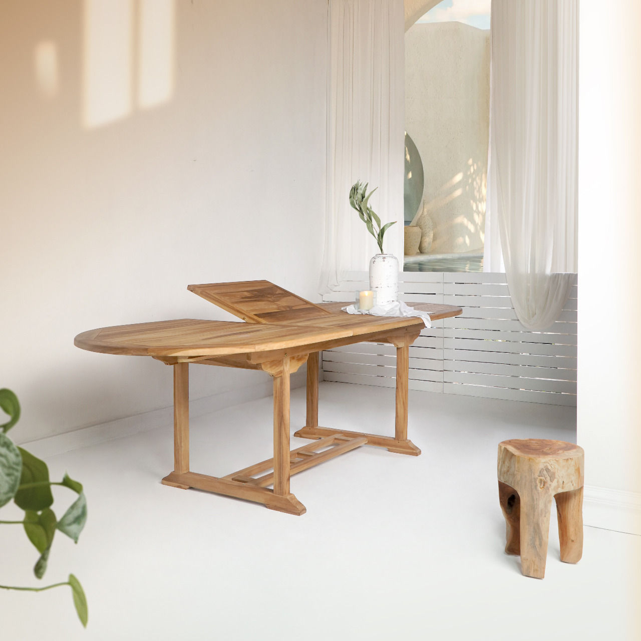 House Nordic Salamanca Teak Spisebord