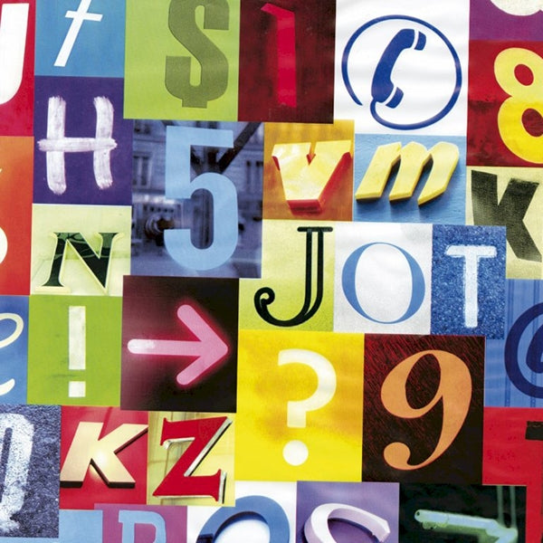 Selvklæbende folie alfabet 45x200 cm