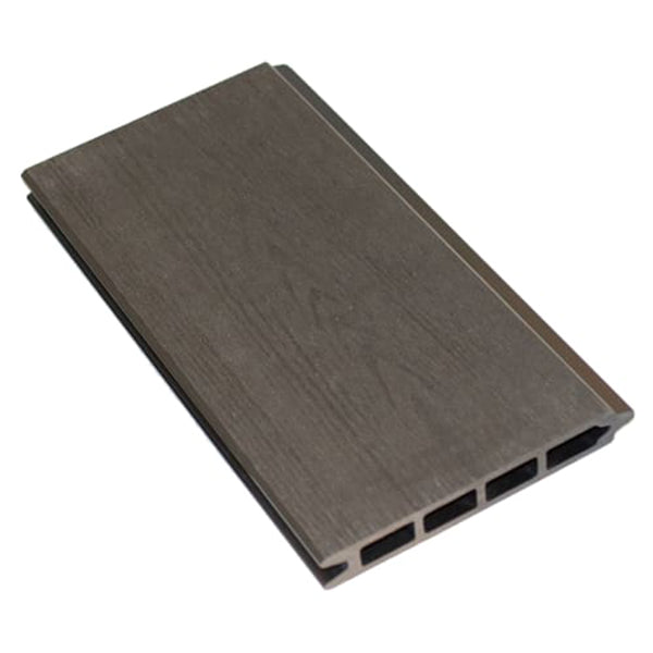 NSH hegnsbræt trælook antracitgrå komposit 15x2,1x180 cm