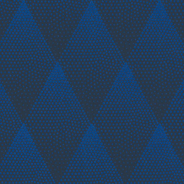 Tapet harlekin mønsteret i kongeblå 0,53x10,05 meter