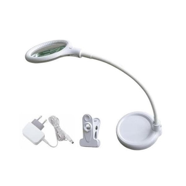 MAGNI Bordlampe m/lup hvid 8W LED small