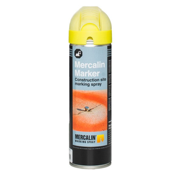 Mercalin mærkespray 500 ml fluorescerende gul