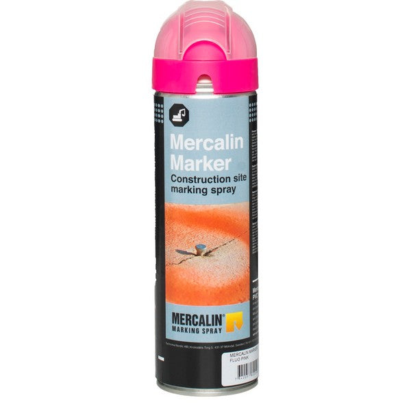 Mercalin mærkespray 500 ml fluorescerende pink
