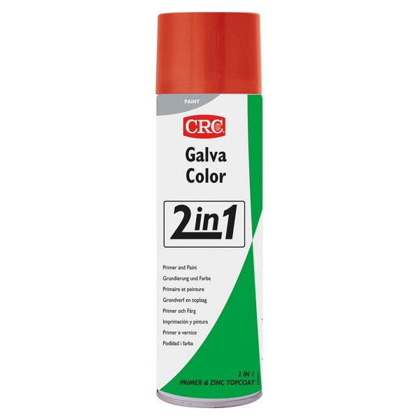 Rustbeskyttende spraymaling GalvaColor Rød RAL 3000, 500 ml