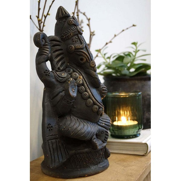 Ganesha figur i ler 31x21x13 cm