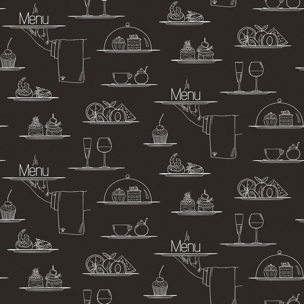 Tapet Chalkboard Menu 0,53x10 meter