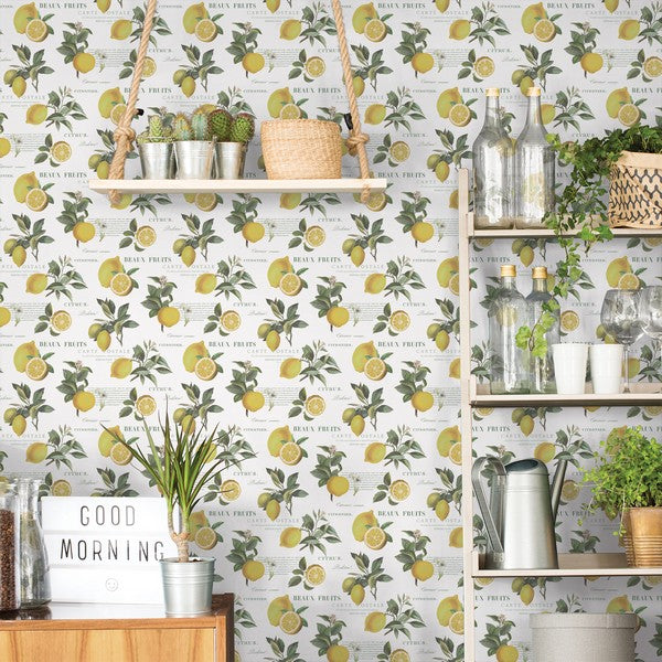 Tapet Citron Botanical 0,53x10 meter