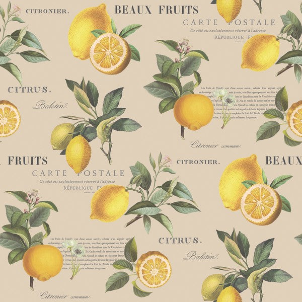 Tapet Citron Botanical 0,53x10 meter