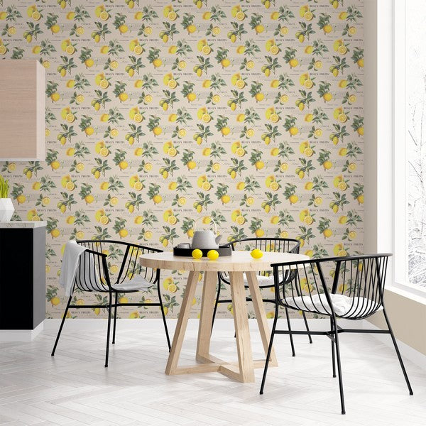 Tapet Citron Botanical 0,53x10 meter
