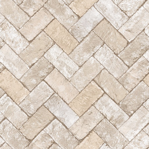 Tapet Herringbone Brick 0,53x10 meter