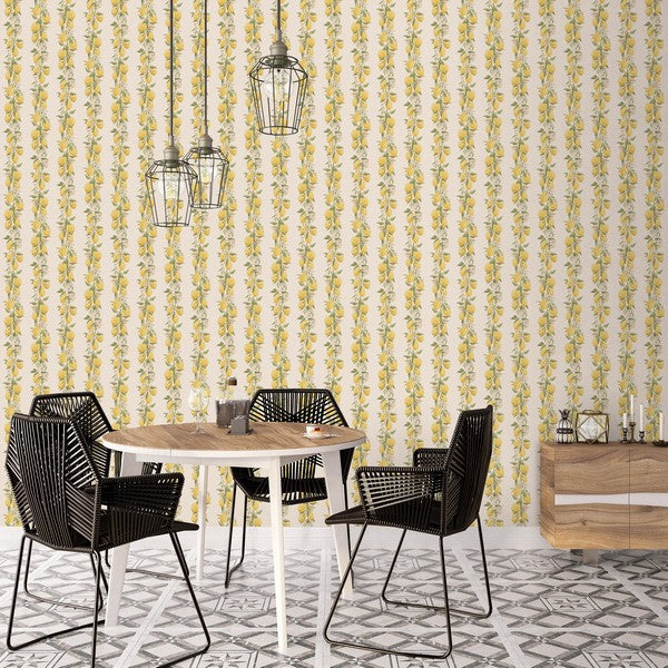 Tapet Lemon Stripe 0,53x10 meter