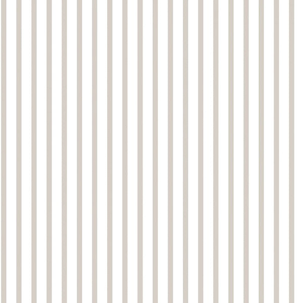 Tapet små striber i grå og hvid 0,53x10 meter