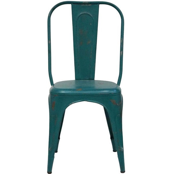 LIVING stol høj ryg - Blå 95x41x50 cm
