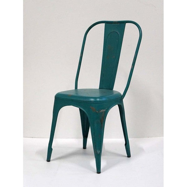 LIVING stol høj ryg - Blå 95x41x50 cm