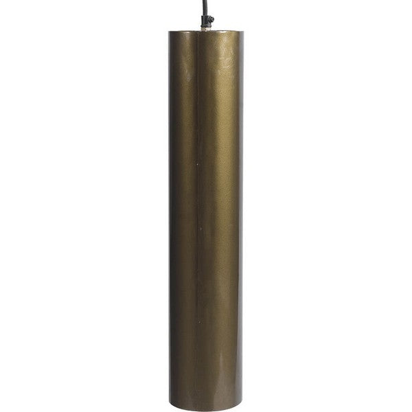 Jonah cylinderformet lampe L - antikmessing 51x10x10 cm