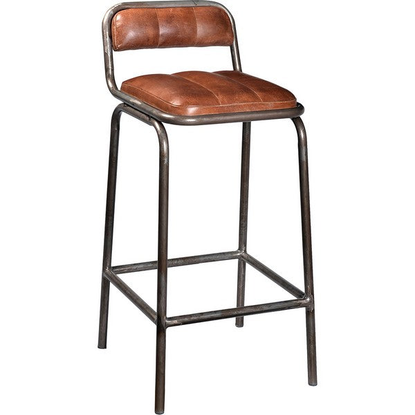 Brooklyn barstol med læder 98x40x38 cm