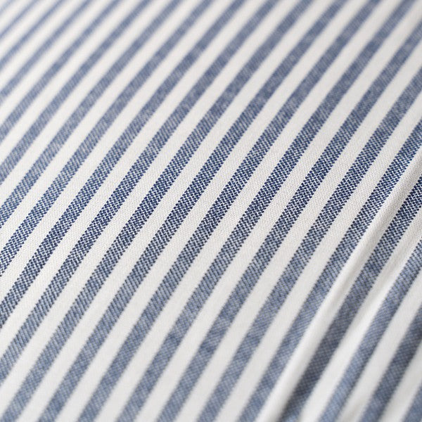 By Skagen sengetøj Mille bomuld mørkeblå striber 140x220 cm