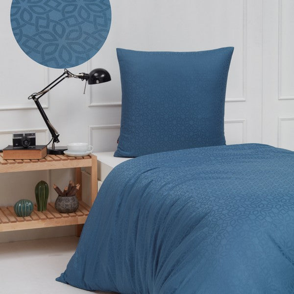 By Skagen sengetøj Nicoline bomuldssatin mørkeblå 140x200 cm