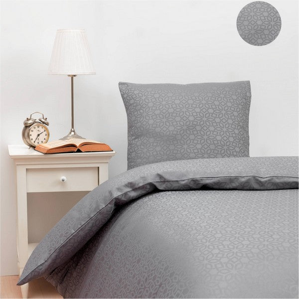 By Skagen sengetøj Nicoline bomuldssatin grå 140x200 cm
