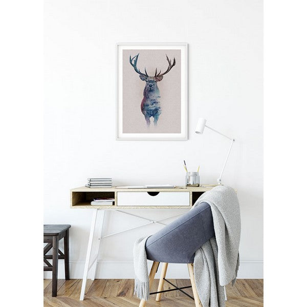 Plakat Skov hjort - 40x50 cm