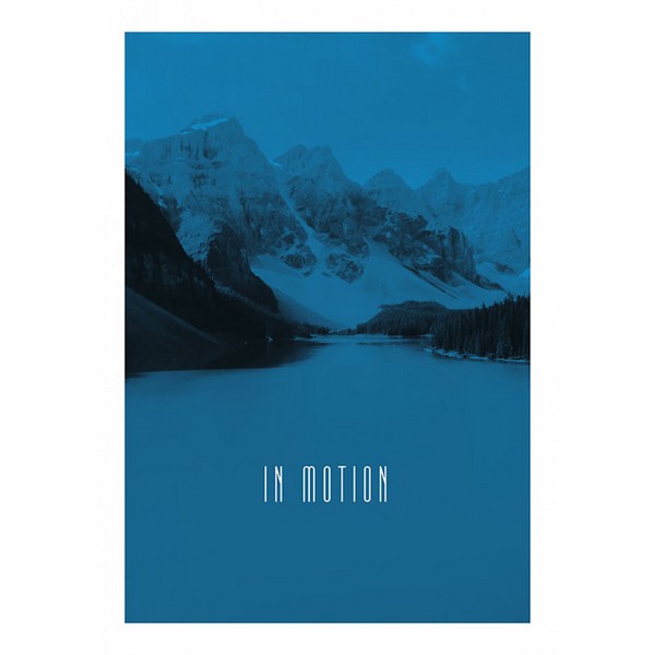 Plakat Word Lake i bevægelse Blå - 50x70 cm