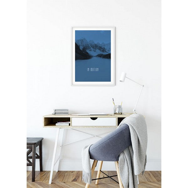 Plakat Word Lake i bevægelse Blå - 30x40 cm