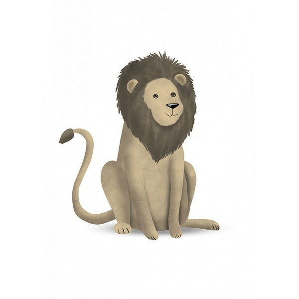 Plakat dyr løve - 40x50 cm