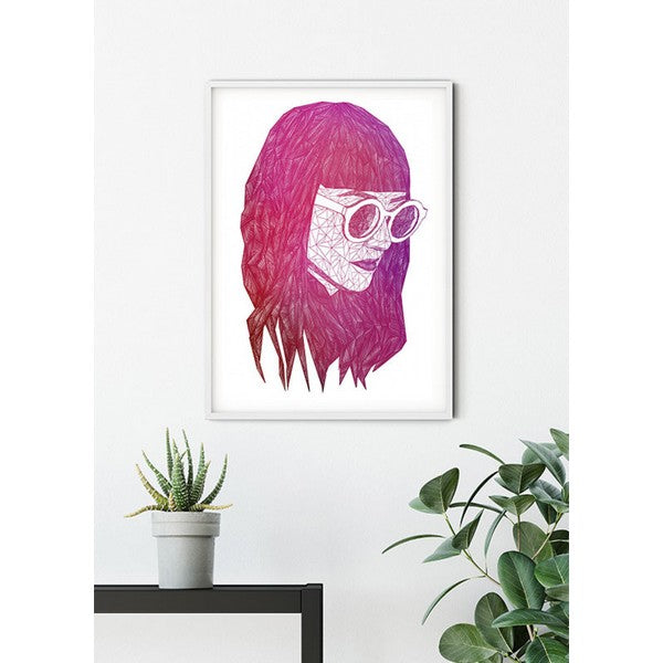 Plakat Grid Pink - 40x50 cm