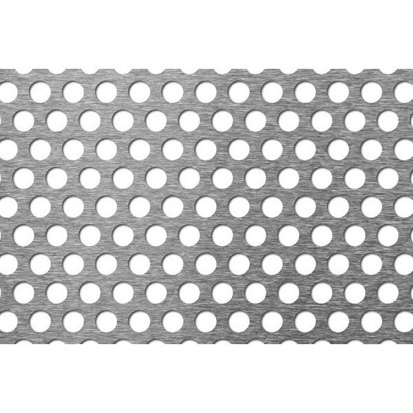 Perforeret aluminiums stål plade 2x1000x2000 mm 40,31% luft