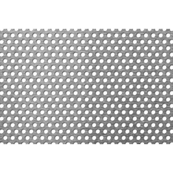 Perforeret aluminiums stål plade 2x1000x2000 mm 35,43% luft