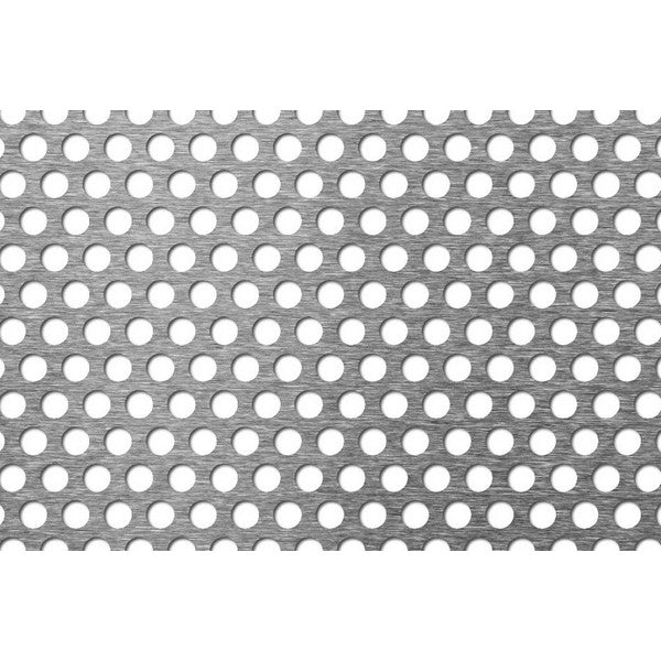 Perforeret Aluminiumsplade 1x1000x2000 mm R8 T12 40,3% luft