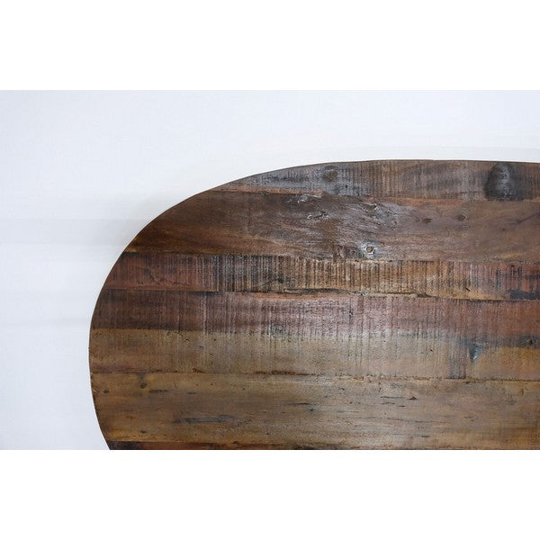 Amadeus oval træbordplade 5x130x70 cm