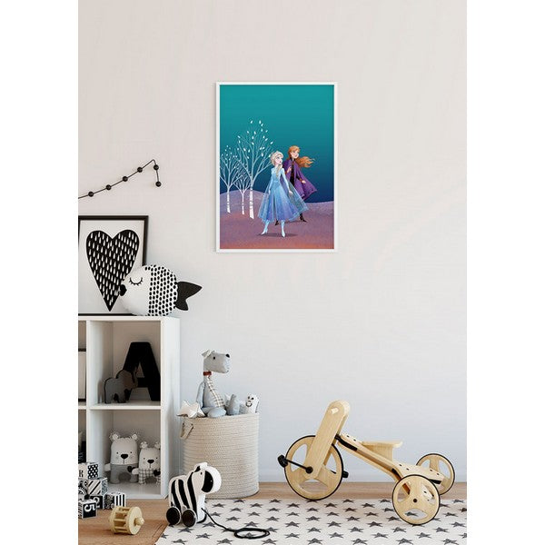 Plakat Frozen søstre - 40x50 cm