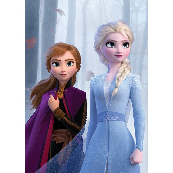 Plakat Frozen søstre i skoven - 40x50 cm