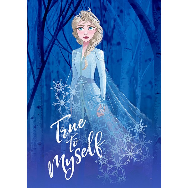 Plakat Frozen 2 Elsa tro mod mig selv - 30x40 cm
