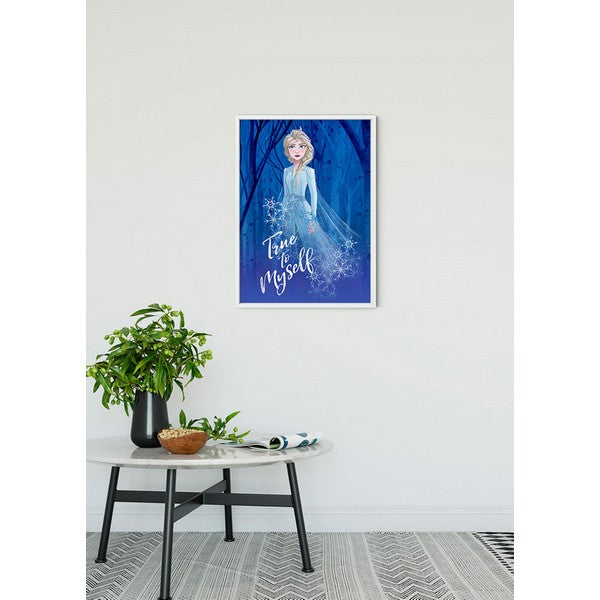 Plakat Frozen 2 Elsa tro mod mig selv - 40x50 cm