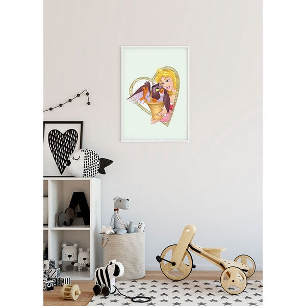Plakat Aurora og ugle - 40x50 cm