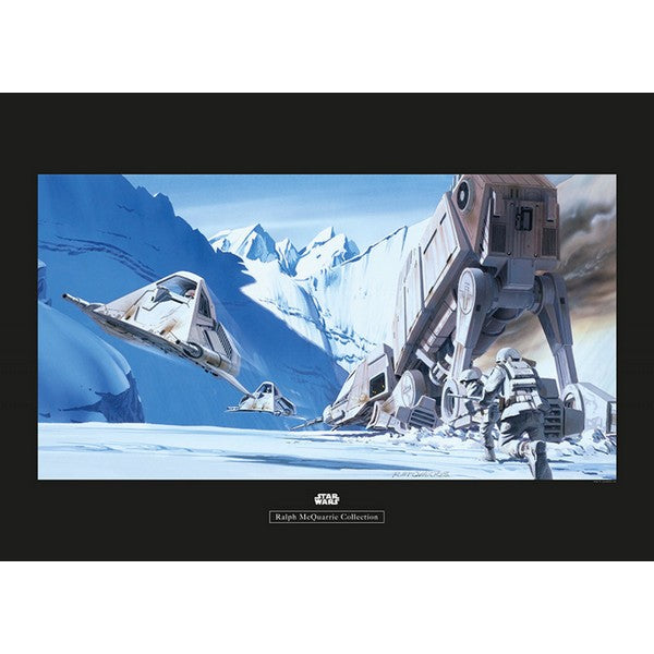 Plakat Star Wars Classic RMQ Hoth Battle Snowspeeder - 50x70 cm